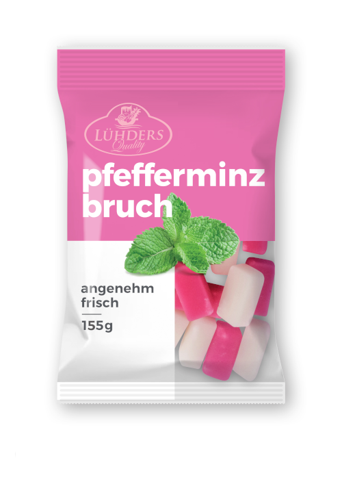 Traditional peppermint brittle in pink and white