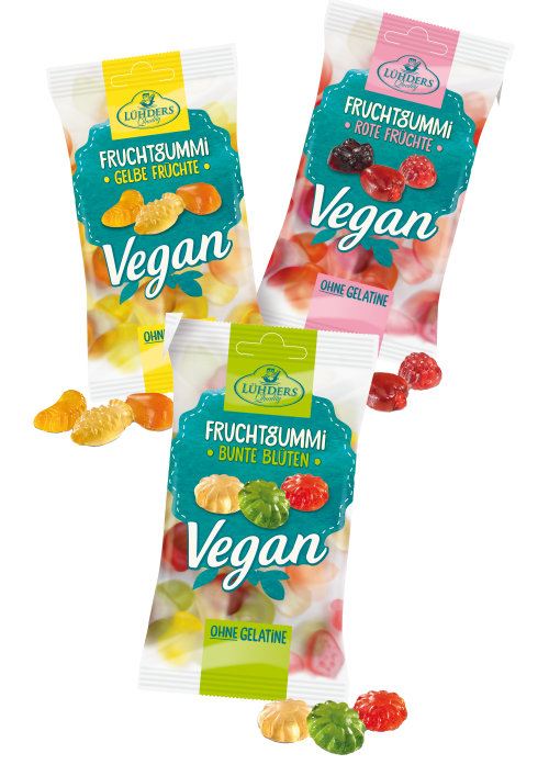 Vegan smoothie fruit gummies with natural flavors